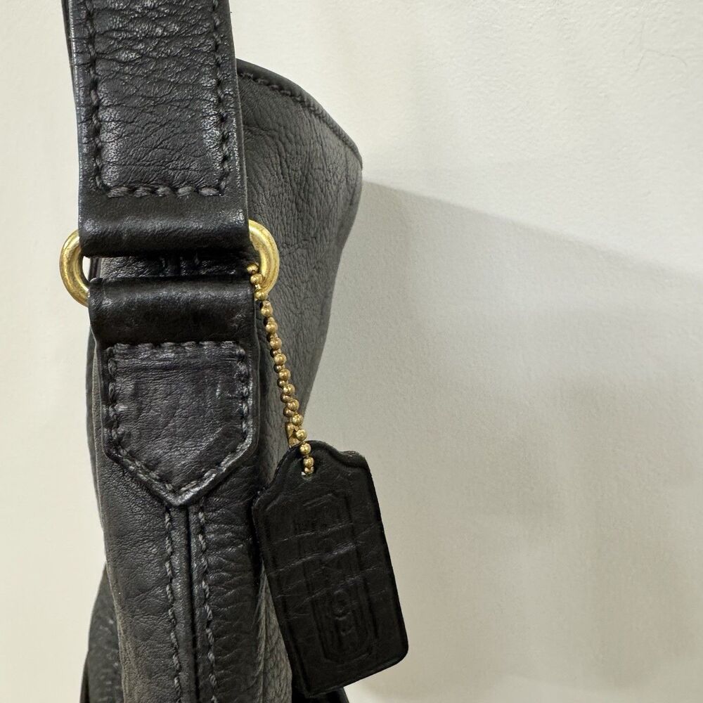 Coach Sonoma Bucket Bag 4907 Black Pebbled Leather Excellent Condition Vtg - Picture 9 of 13